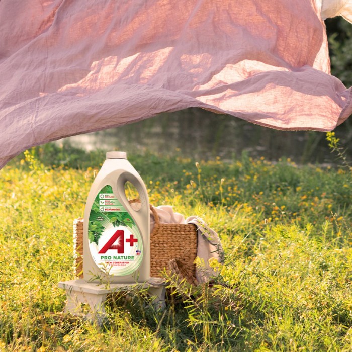 Гель для прання A+ Pro Nature Універсальний, 3.25 л (65 прань) (834090) - 